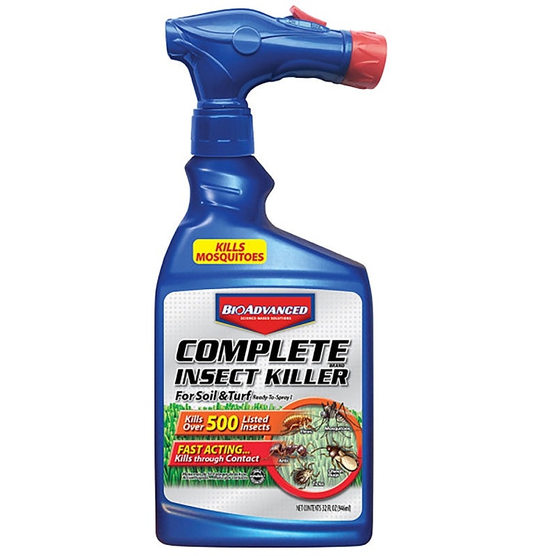 BioAdvanced Complete 700384A RTS Insect Killer, Liquid, Spray Application, Around Building Foundations, Lawns, 32 oz