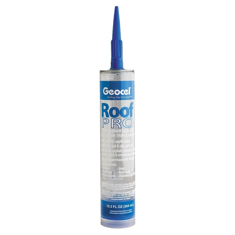 Geocel ROOF PRO Series 26900 Tripolymer Sealant, Crystal Clear, Liquid, 10.3 oz Cartridge
