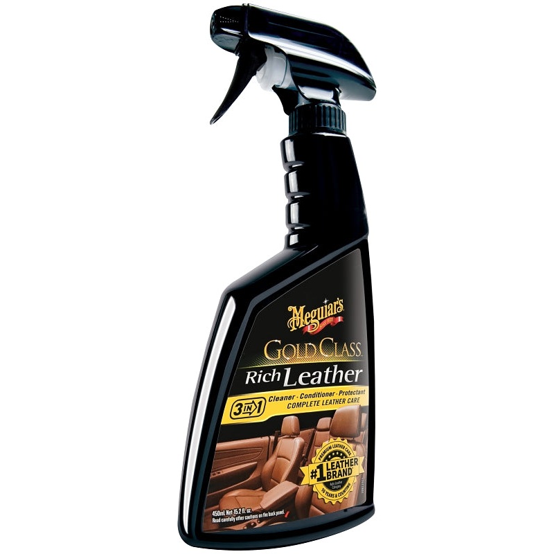 Meguiar’s Gold Class G10916 Rich Leather Spray, 15.2 oz, Bottle, Liquid, Sweet