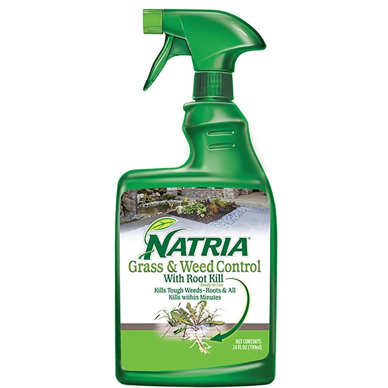 NATRIA 706471D Grass and Weed Control, Liquid, Spray Application, 24 oz Bottle
