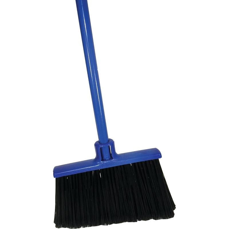 Quickie 735TRI Advant-Edge Broom, 14 in Sweep Face, Polypropylene Bristle, Steel Handle