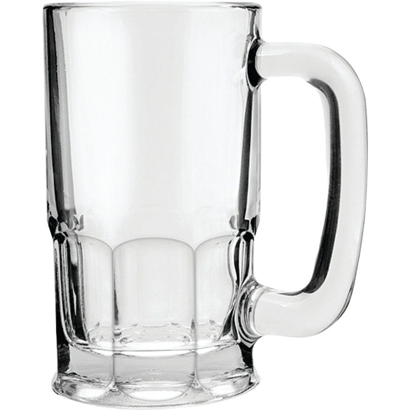 Anchor Hocking 93001 Beer Wagon Mug, 20 oz Capacity, Glass, Clear, Pack of 6