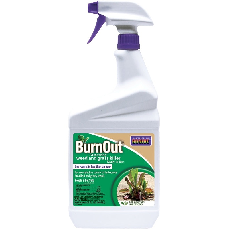 Bonide 7490 Weed and Grass Killer, Liquid, Light Yellow/White, 1 qt Bottle