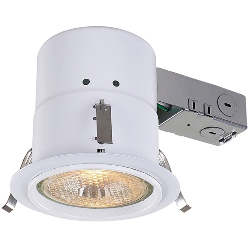 Canarm RN45RC2PHWH Recessed Light, 9 in W x 5-1/4 in H Dimensions, 65/75 W, 1-Lamp, BR30/PAR30L Lamp, White