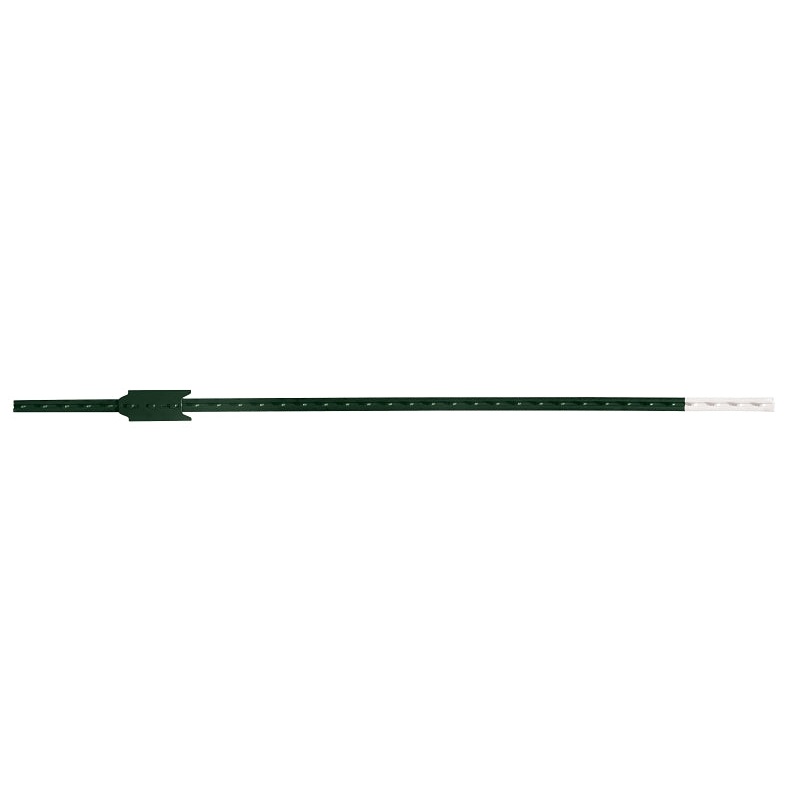CMC TP125PGN060 T-Post, 6 ft H, Steel, Green/White, Pack of 5
