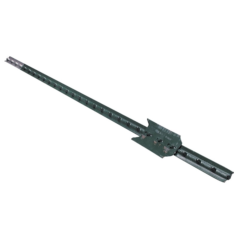 CMC TP125PGN065 T-Post, 6-1/2 ft H, Steel, Green/White, Pack of 5