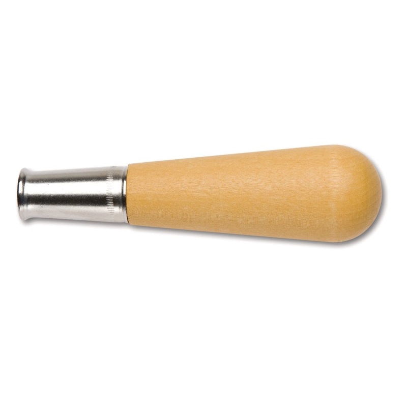 Crescent Nicholson 21524N File Handle, 1-3/16 in Dia, 4-1/2 in L, Push-On, Hardwood