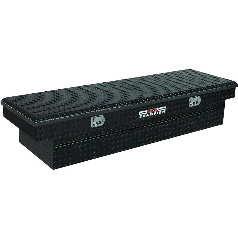 Delta 1-232002/232002 Crossover Truck Box, 9.2 cu-ft, 3-Compartment, 70 in L, 21 in W, 14-1/4 in H, Aluminum, Black