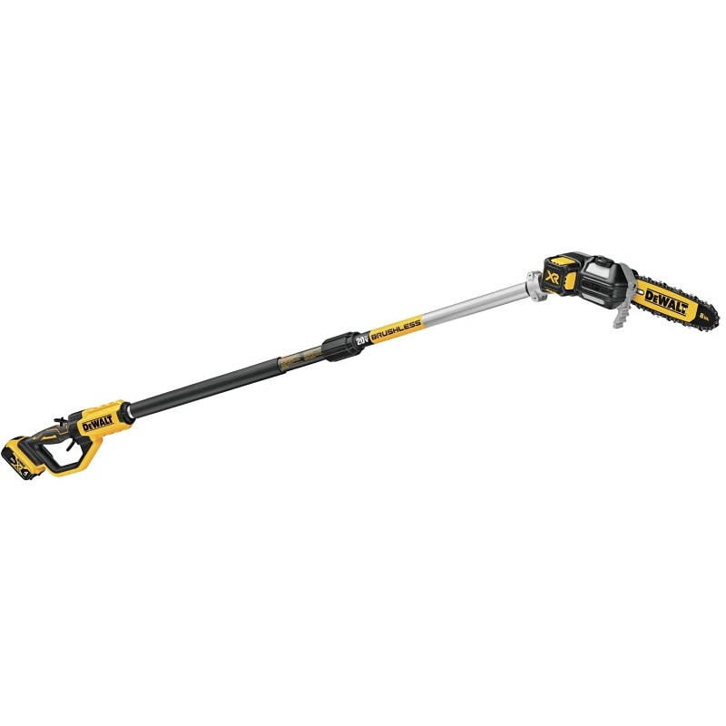 DEWALT DCPS620M1 Pole Saw Kit, 20 V, Comfort Grip Handle, 15 ft OAL, Battery, Charger