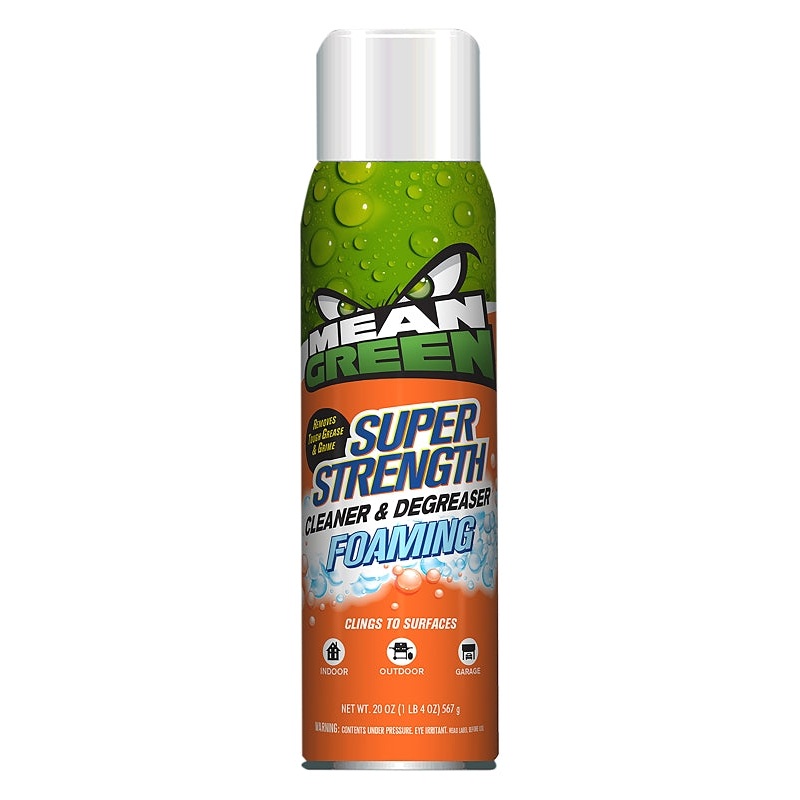 Mean Green Super Strength 354204 Cleaner and Degreaser, 20 oz Can, Liquid, Mild, Green