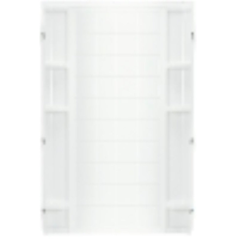Sterling Ensemble 72122100-0 Shower Back Wall, 72-1/2 in L, 48 in W, Vikrell, High-Gloss, Alcove Installation, White
