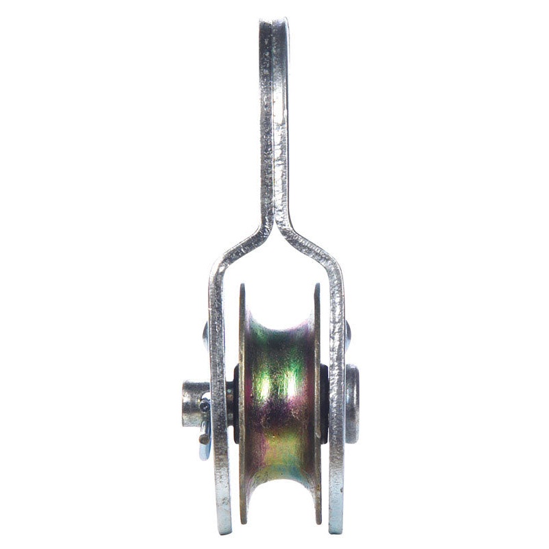 Campbell Chain Single Sheave Rigid Eye Pulley 1-1/2 in. Rigid 420 lb. Steel