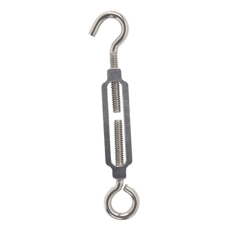 Hampton 0.5 2.1 in. L Aluminum Stainless Steel/Aluminum Hook and Eye Turnbuckle 1 pk