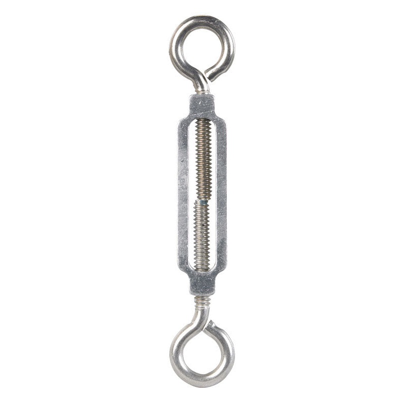 Hampton 2.1 in. L 0.1 Aluminum Stainless Steel/Aluminum Turnbuckle 1 pk Eye and Eye