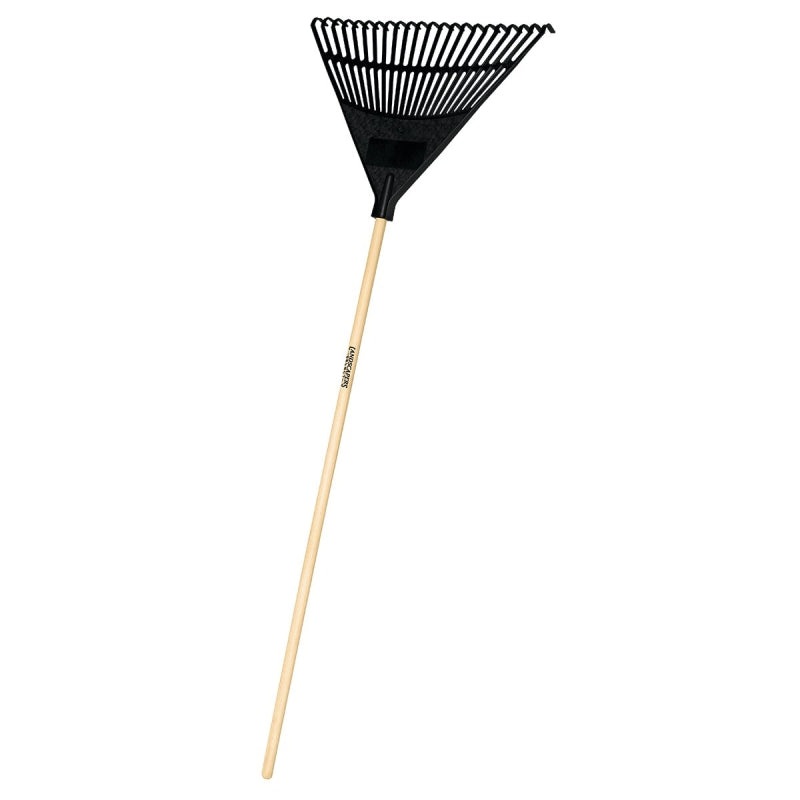 Landscapers Select 34591 EP22OR Lawn/Leaf Rake, Poly Tine, 22-Tine, Hardwood Handle, 48 in L Handle, Pack of 6