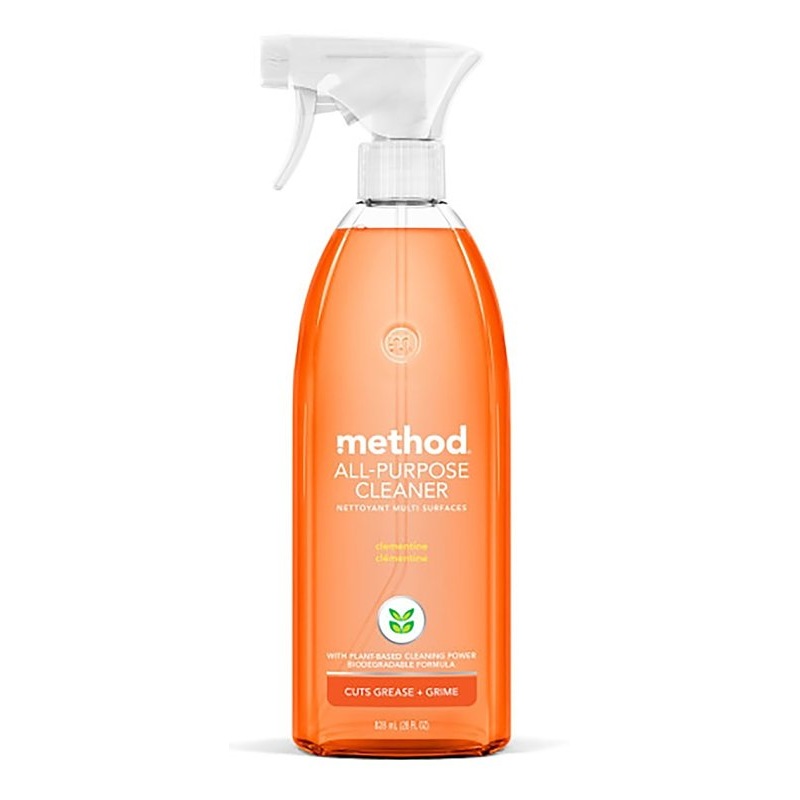 method 01164 Cleaner, 28 oz Aerosol Can, Liquid, Clementine
