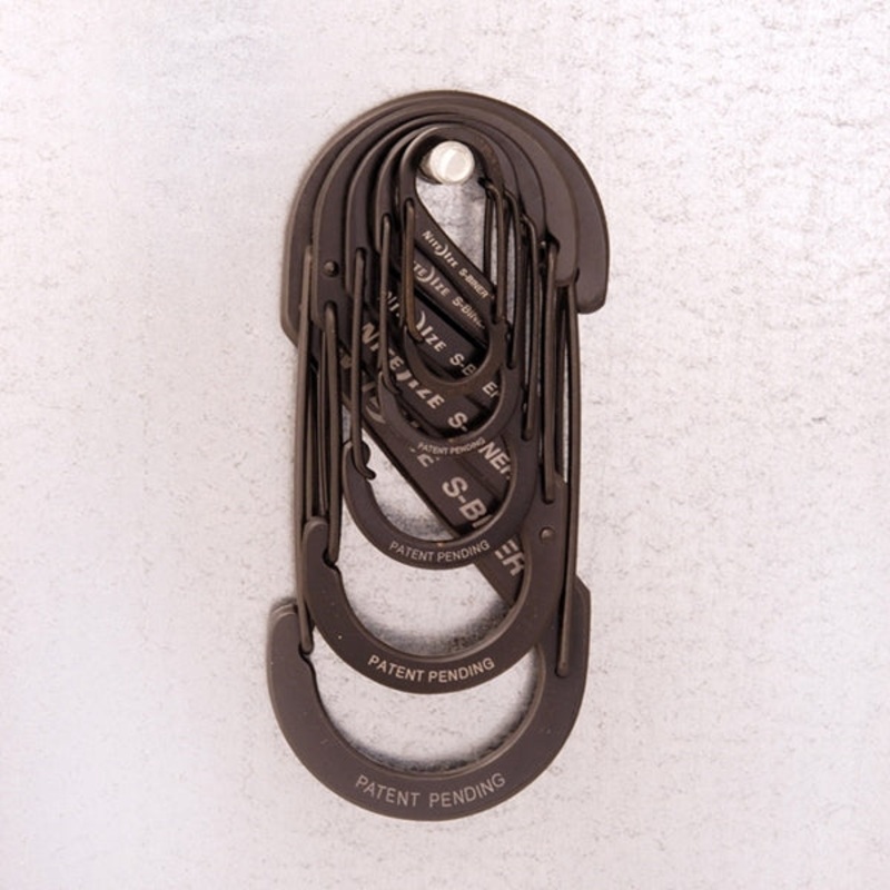 Nite Ize S-Biner Stainless Steel 2 in. L Carabiner Key Holder 10 lb. Black Stainless Steel