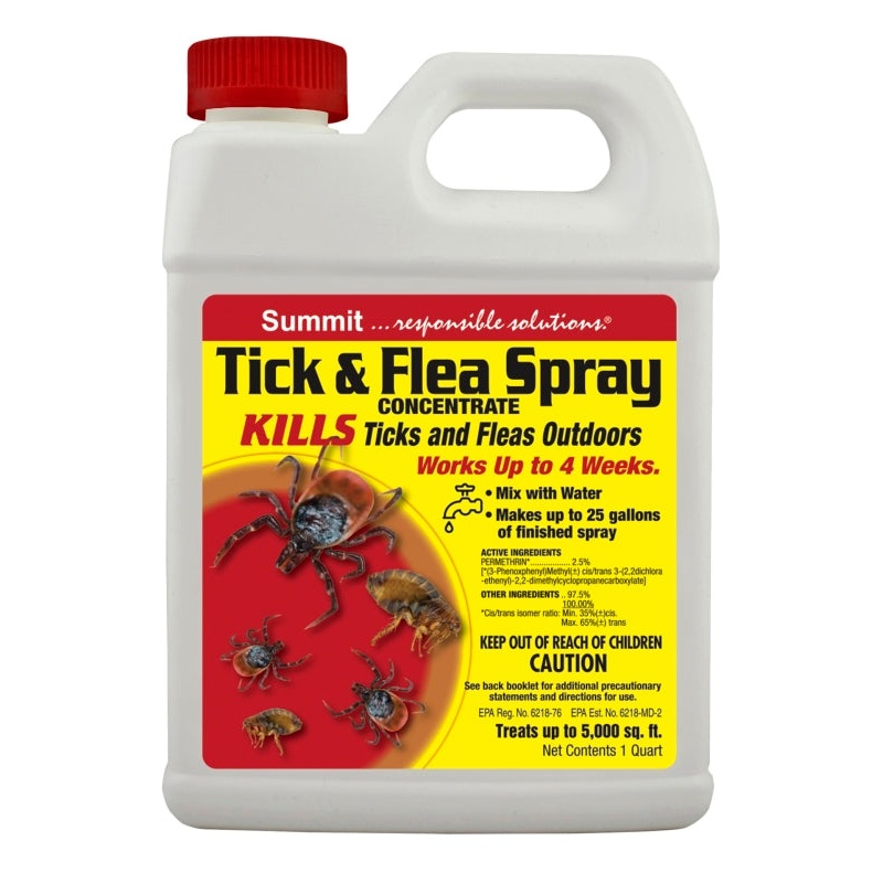 Summit 018-6 Tick and Flea Spray, Around the Home, 1 qt