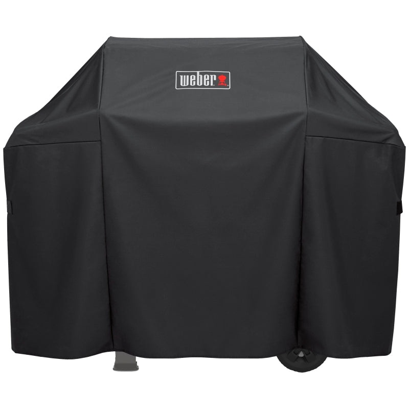 Weber 7139 Premium Grill Cover, 51 in W, 17.7 in D, 42 in H, Polyester, Black