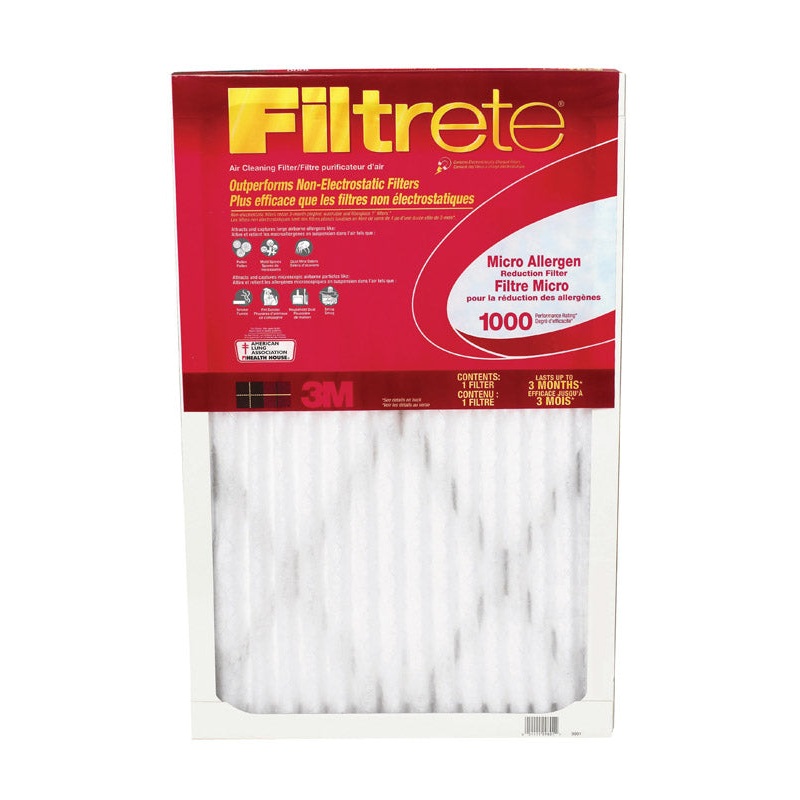 3M Filtrete 14 in. W x 20 in. L x 1 in. D Air Filter