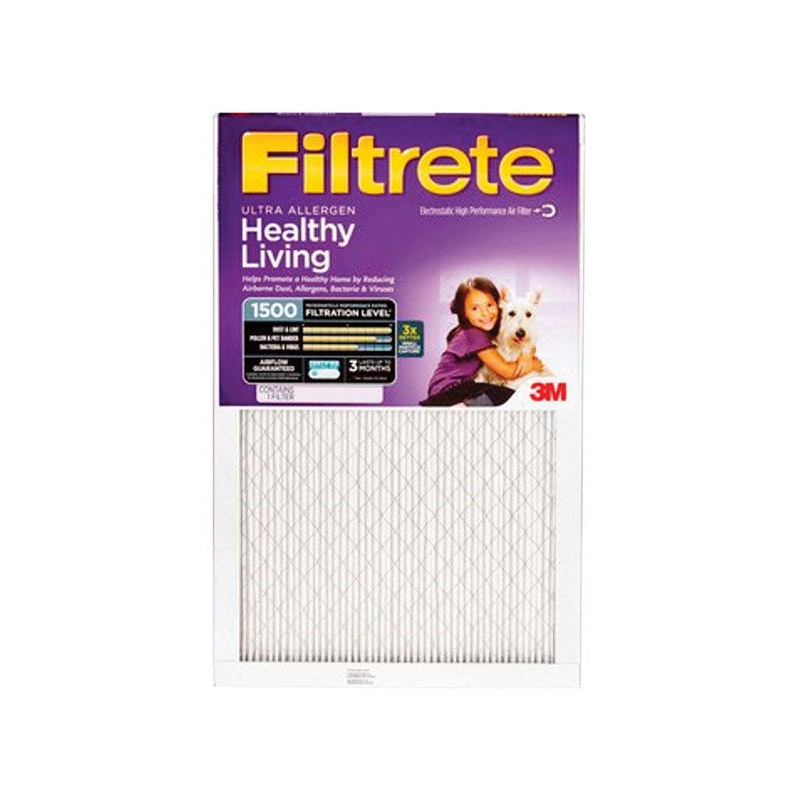 3M Filtrete 16 in. W x 25 in. L x 1 in. D Air Filter