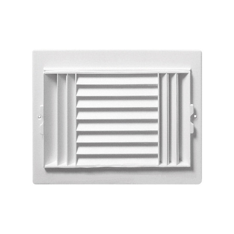 Deflect-O Jordan 10 in. H x 8 in. W Plastic White 3-Way Supply Wall/Ceiling Register