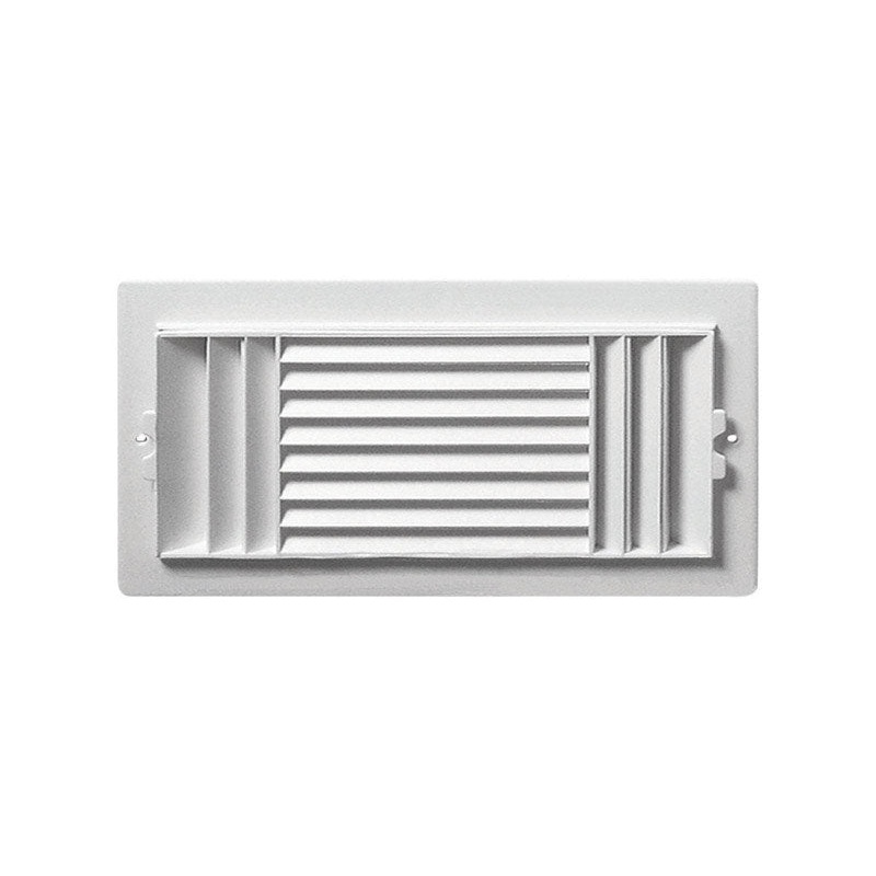 Deflect-O Jordan 12 in. H x 6 in. W Plastic White 3-Way Supply Wall/Ceiling Register