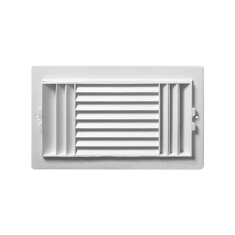 Deflect-O Jordan 6 in. H x 10 in. W Plastic White 3-Way Supply Wall/Ceiling Register