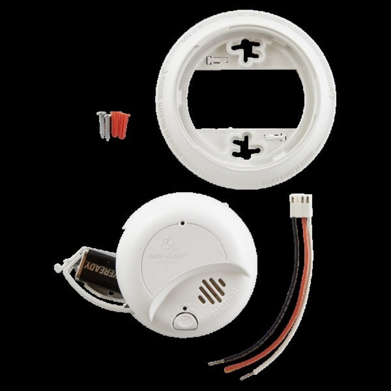 First Alert Hard-Wired with Battery Back-up Ionization Smoke Alarm