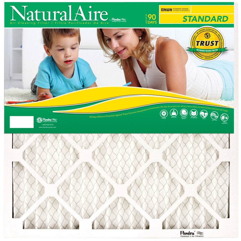 Flanders-Precisionaire 23-1/2 in. L x 23-1/2 in. W x 1 in. D Synthetic Air Filter 8 MERV