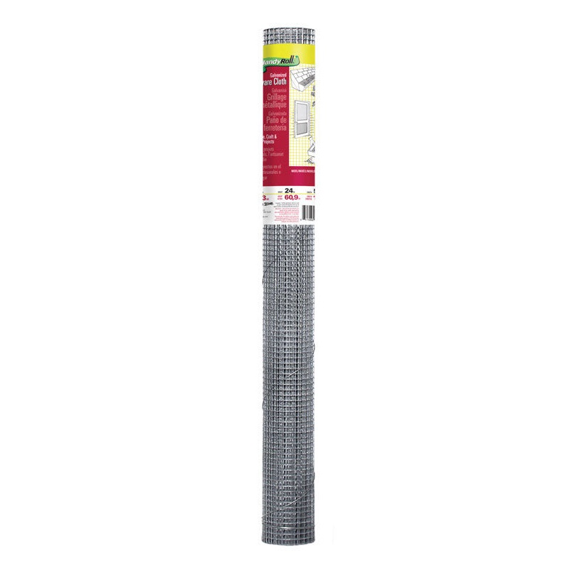 Garden Zone 24 in. W x 5 ft. L Steel Hardware Cloth 1/4 in.