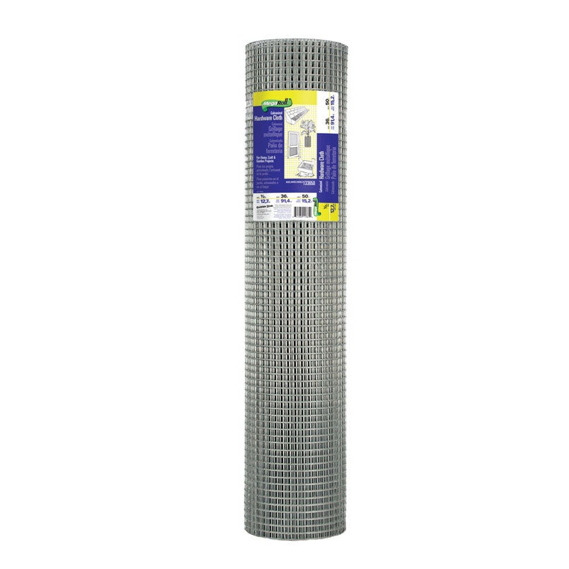 Garden Zone 36 in. W x 50 ft. L Steel Hardware Cloth 1/2 in.