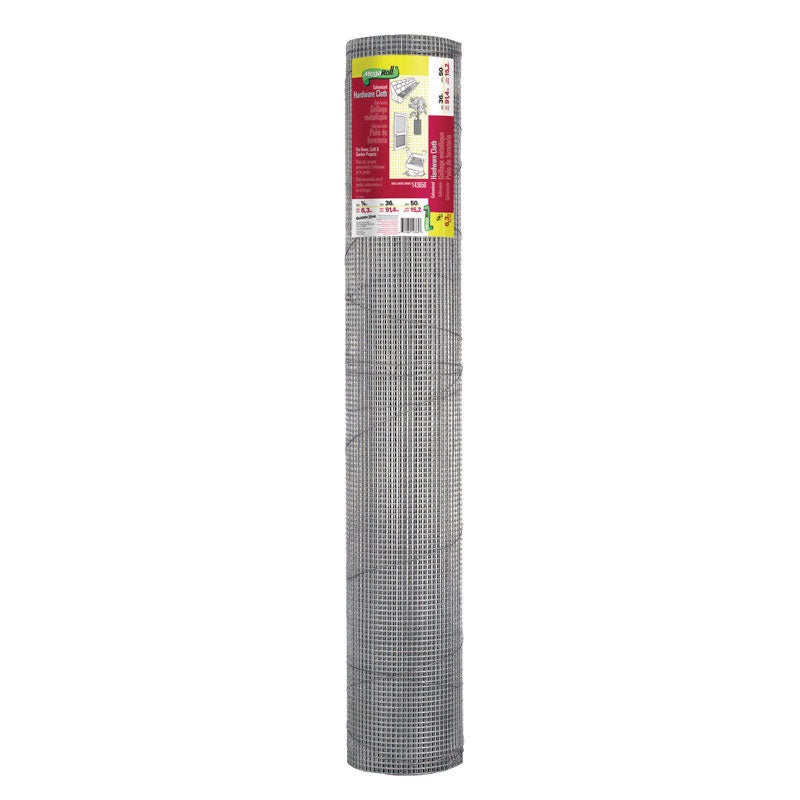 Garden Zone 36 in. W x 50 ft. L Steel Hardware Cloth 1/4 in.
