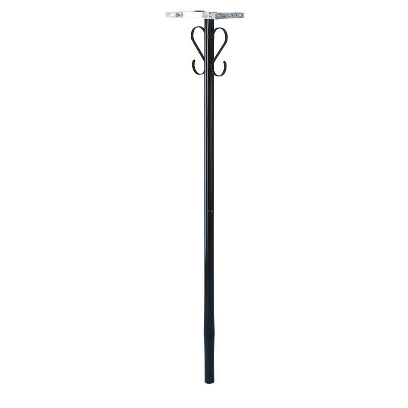 Gibraltar Mailboxes 56-1/2 in. H x 5-7/16 in. W x 8-1/4 in. D Powder Coated Black Steel Mailbox