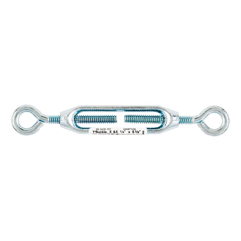 Hampton 2.9 in. L 0.3 Zinc Plated Eye and Eye Turnbuckle 1 pk Steel/Aluminum