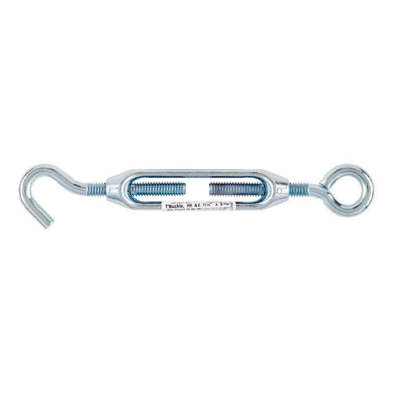 Hampton 3.5 in. L 0.3 Zinc Plated Hook and Eye Turnbuckle 1 pk Steel/Aluminum