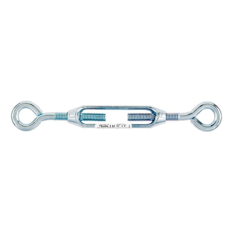 Hampton 4.1 in. L 0.4 Zinc Plated Eye and Eye Steel/Aluminum Turnbuckle 1 pk