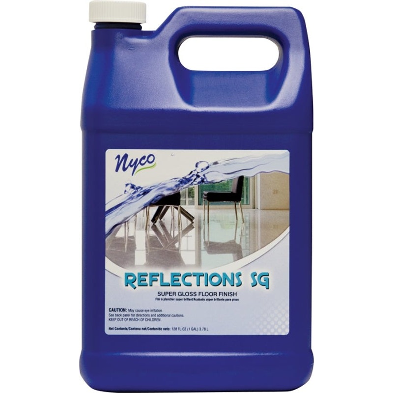 nyco NL90422-900104 Floor Polish, 128 oz, White, Liquid, Pack of 4