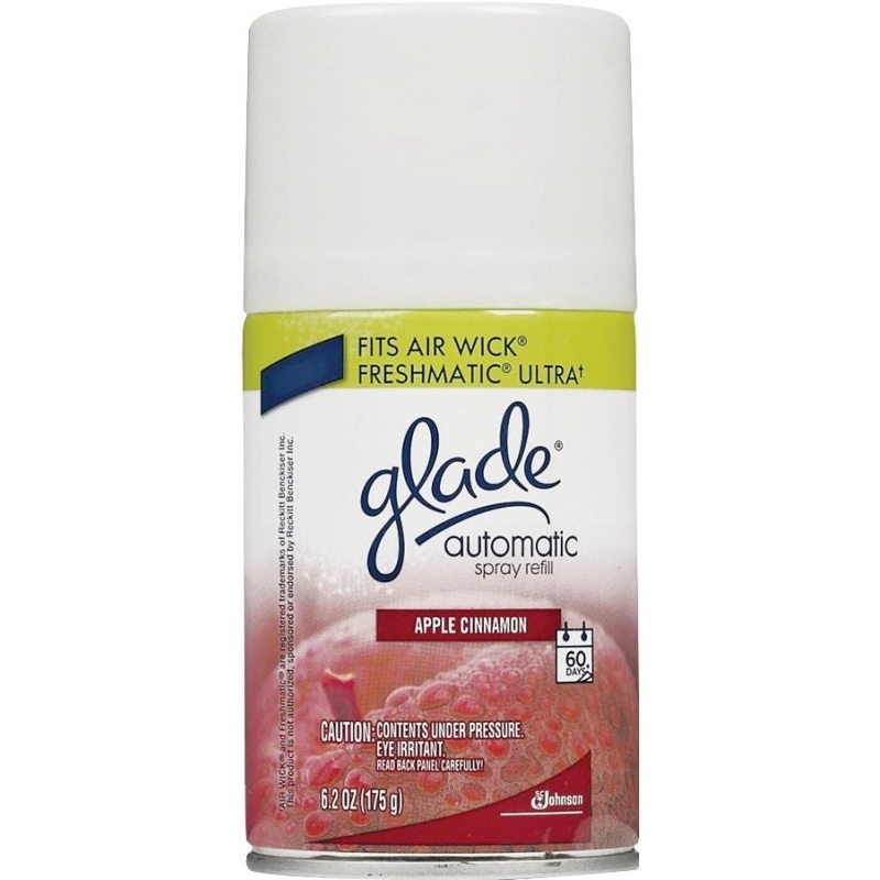 SC Johnson 71775 Automatic Air Freshener Refill, 6.2 oz, Apple Cinnamon