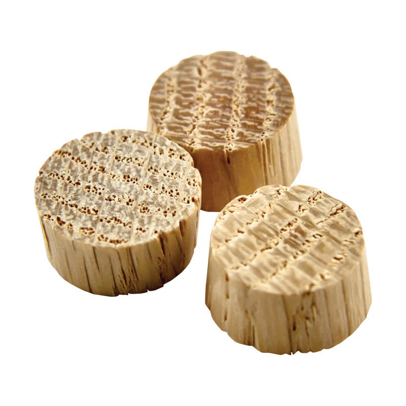 Wolfcraft Flat Oak Head Plug 3/8 in. Dia.