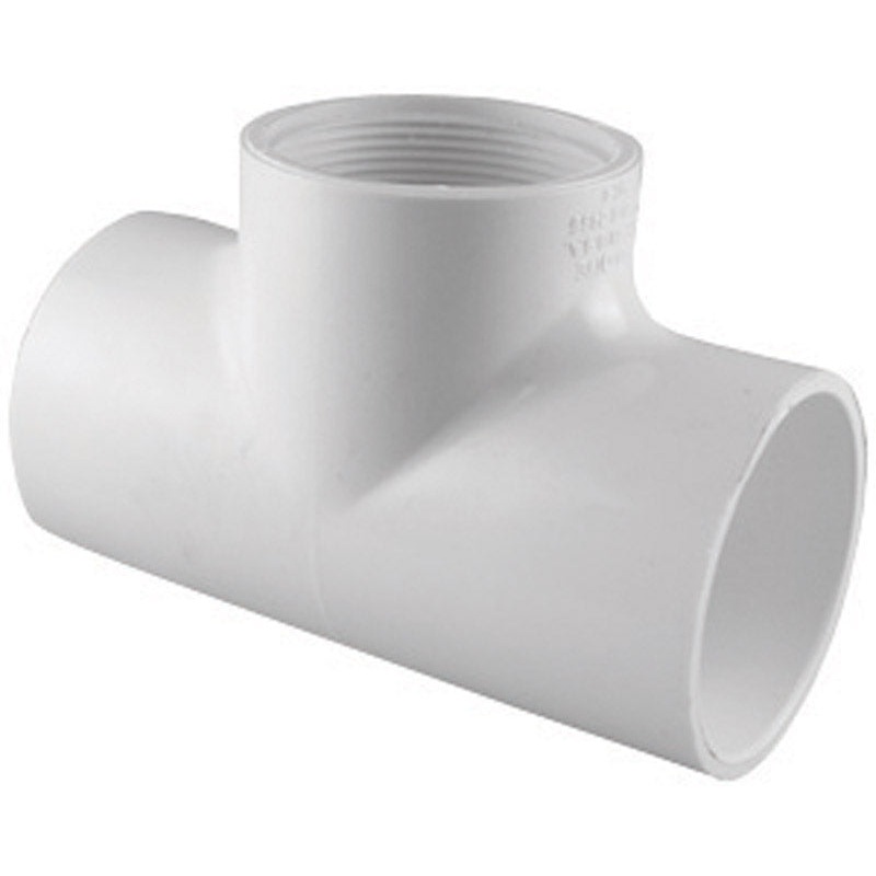Charlotte Pipe Schedule 40 Slip To Slip To FPT 1 in. Dia. x 1 in. Dia. x 1 in. Dia. PVC Tee