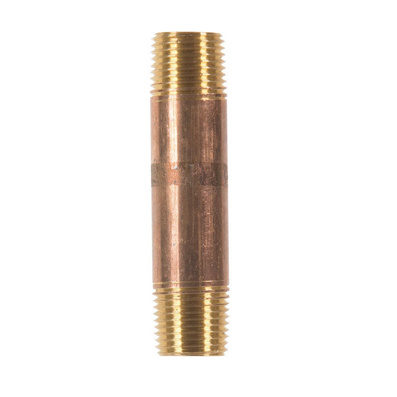 JMF 3-1/2 in. 1/2 MPT To MPT 1/2 in. Dia. Brass Pipe Nipple