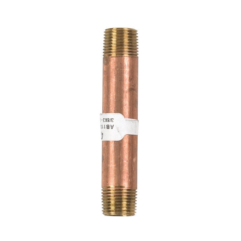 JMF 3-1/2 in. 3/8 MPT To MPT 3/8 in. Dia. Brass Pipe Nipple