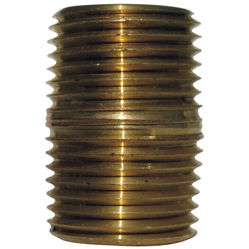 JMF 3/8 in. MPT x 3/8 in. Dia. MPT Brass Pipe Nipple