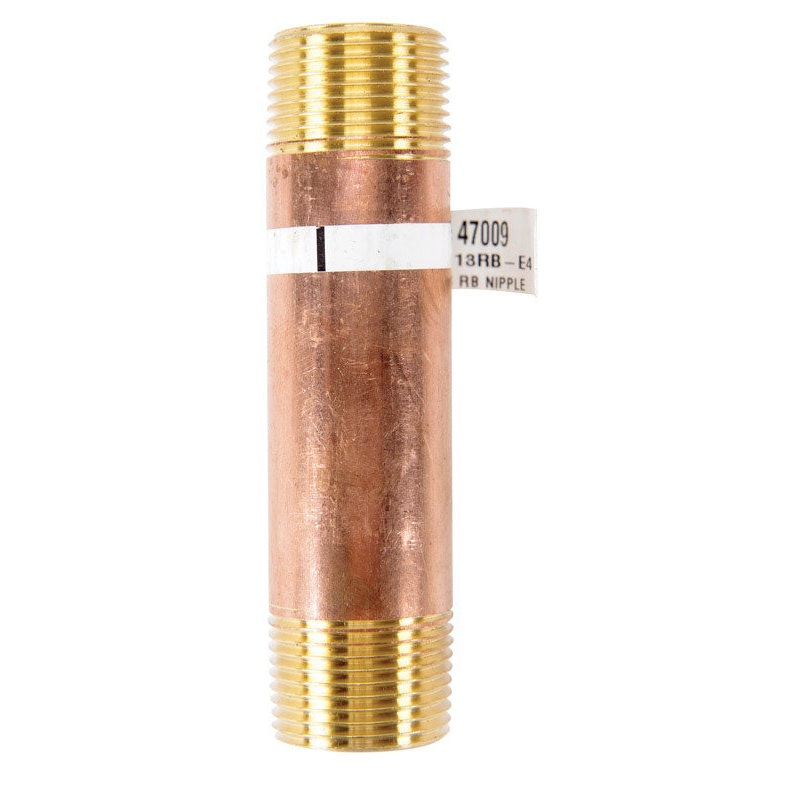 JMF 4 in. 3/4 MPT To MPT 3/4 in. Dia. Brass Pipe Nipple