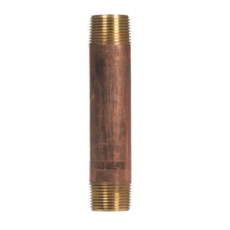 JMF 6 in. 1 MPT To MPT 1 in. Dia. Brass Pipe Nipple