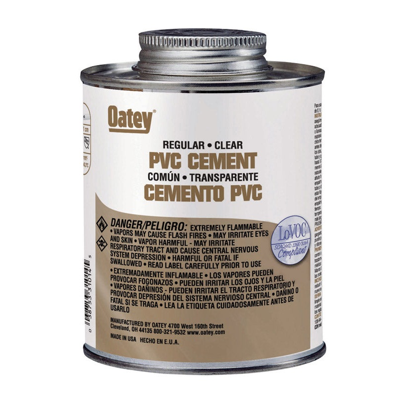Oatey Clear PVC Cement 32 oz.