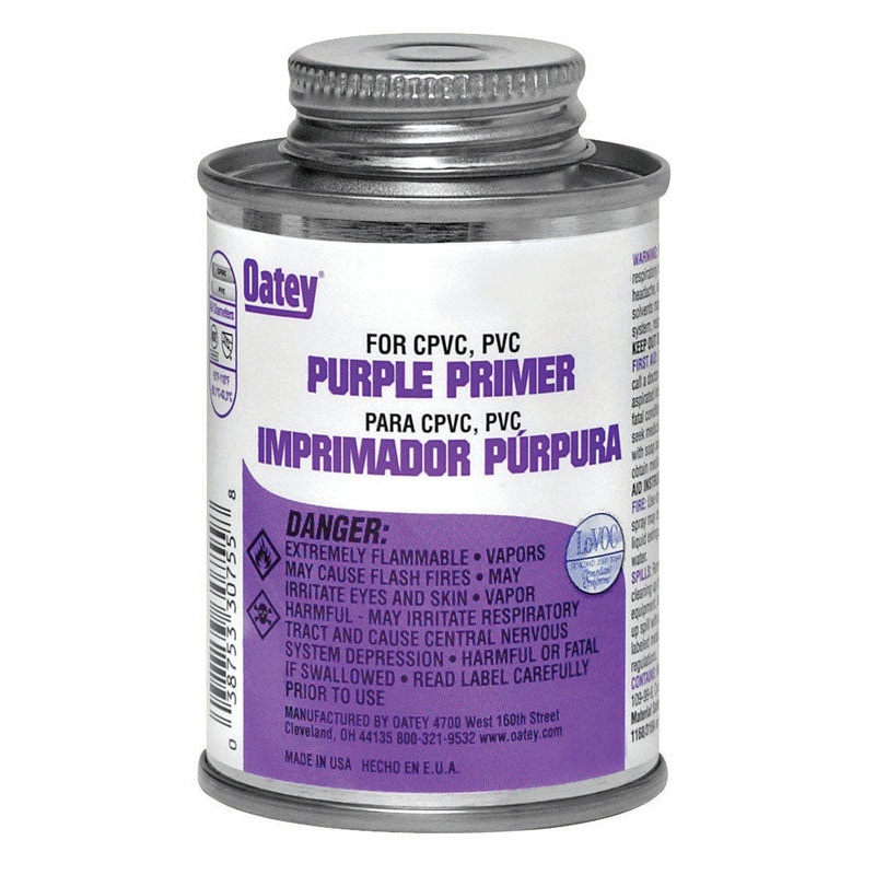 Oatey Purple PVC/CPVC Primer 4 oz.