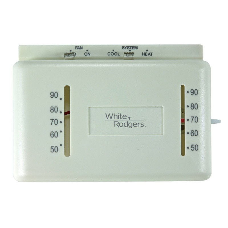 White Rodgers 3-1/2 in. H x 4-1/2 in. W Economy Thermostat