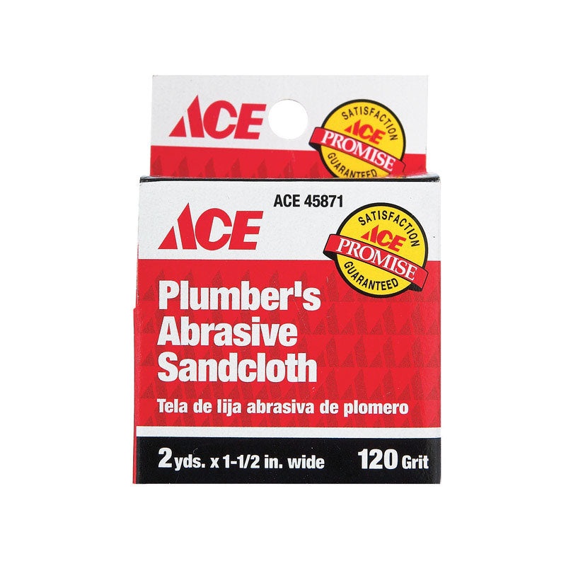 Ace Aluminum Oxide Sanding Cloth 2 yd. L 120 Grit 12 pk
